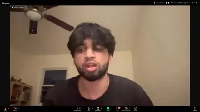 Rishi Arun Speaking on Zoom Celebrating Mumia AbuJamals 71st Birthday_#20